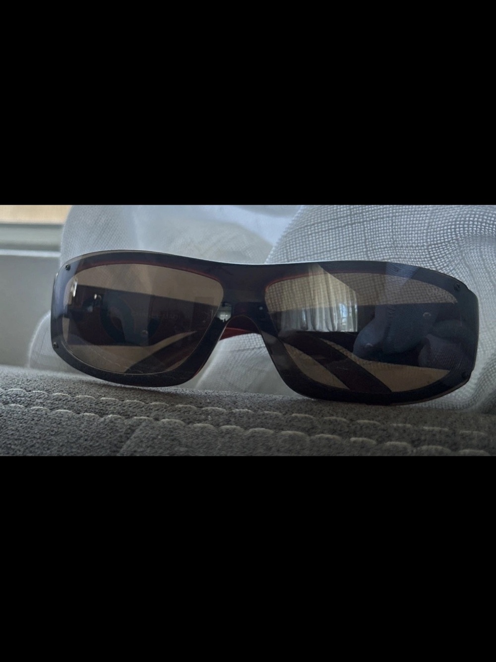 Rare CHANEL Brown Rectangular Sunglasses with Silver CC Logos - Picture 2 of 12
